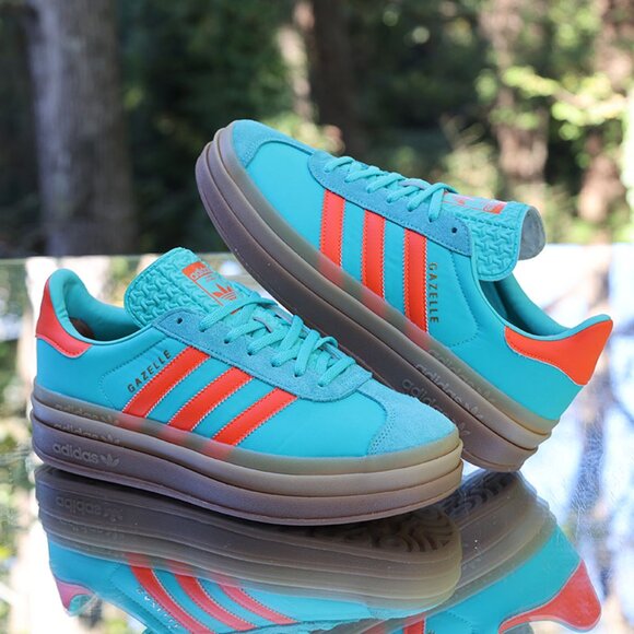 Adidas Gazelle Bold Mint Rush Impact Orange - Picture 6 of 13